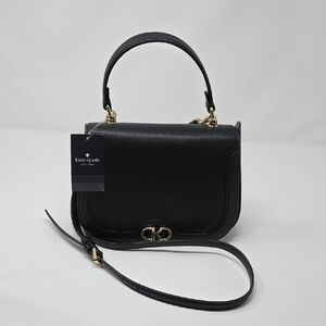 Kate Spade Kyla KM069 Black Pebbled Leather Top Handle NWT